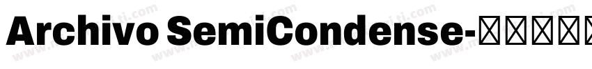 Archivo SemiCondense字体转换